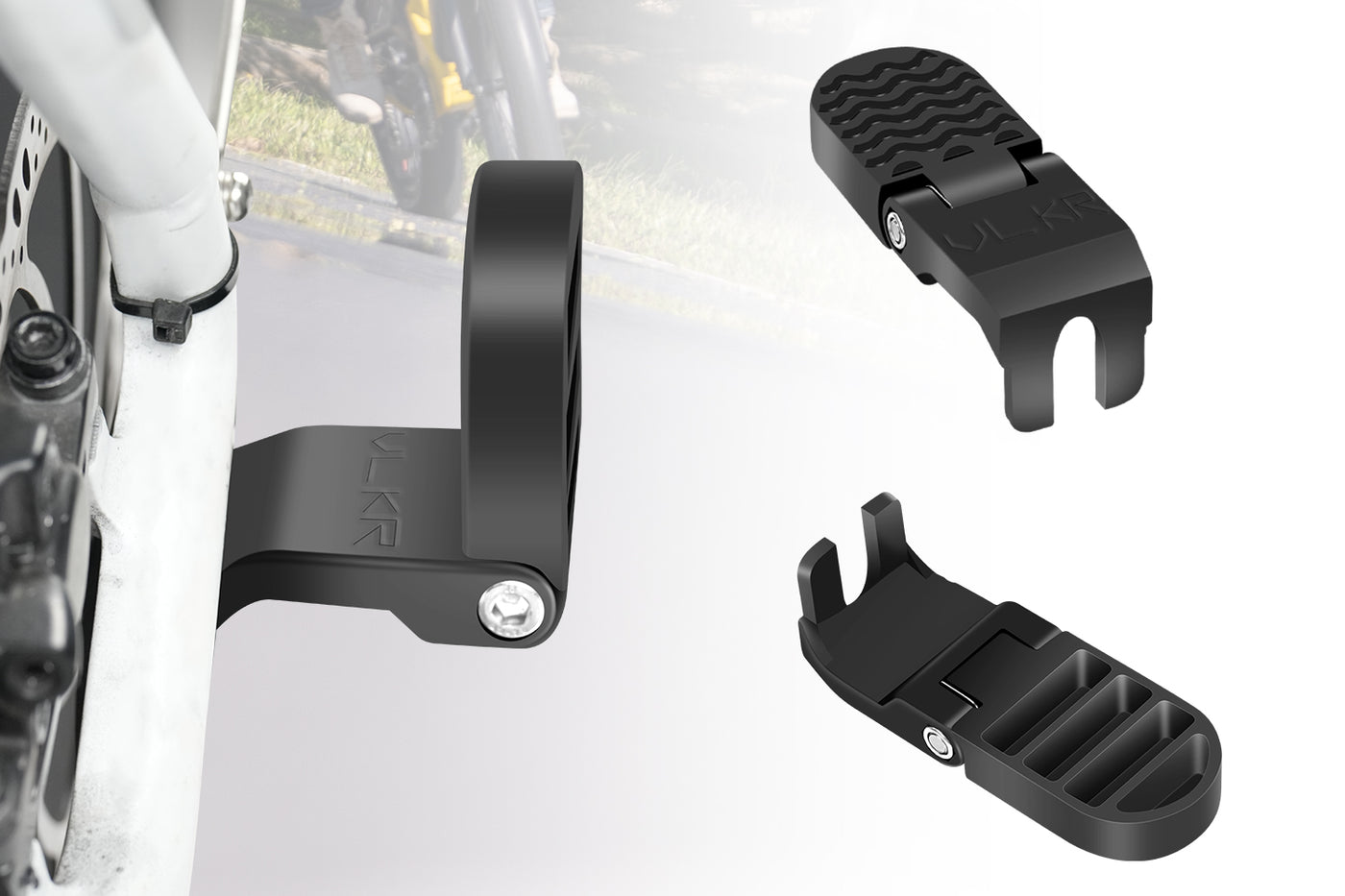 2PCS E-Bike Rear Passenger Footrest Peg