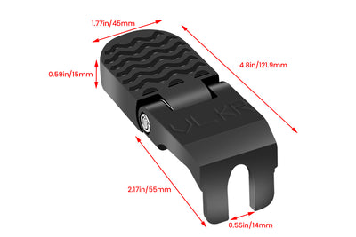 2PCS E-Bike Rear Passenger Footrest Peg