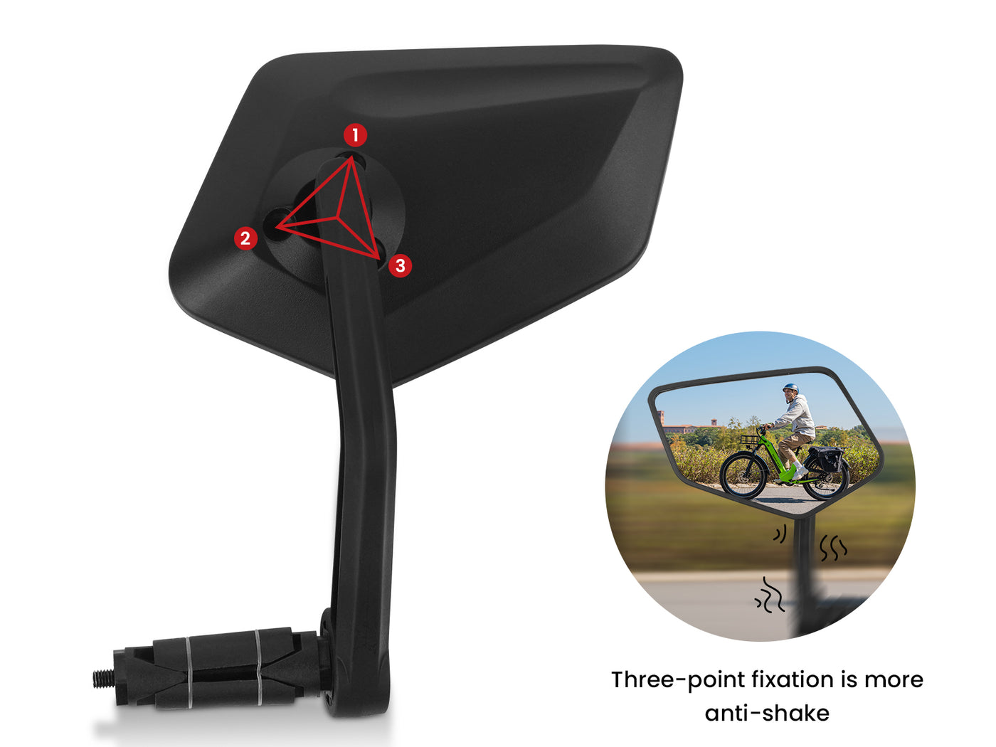 Extra-Large Handlebar End Ebike Mirror