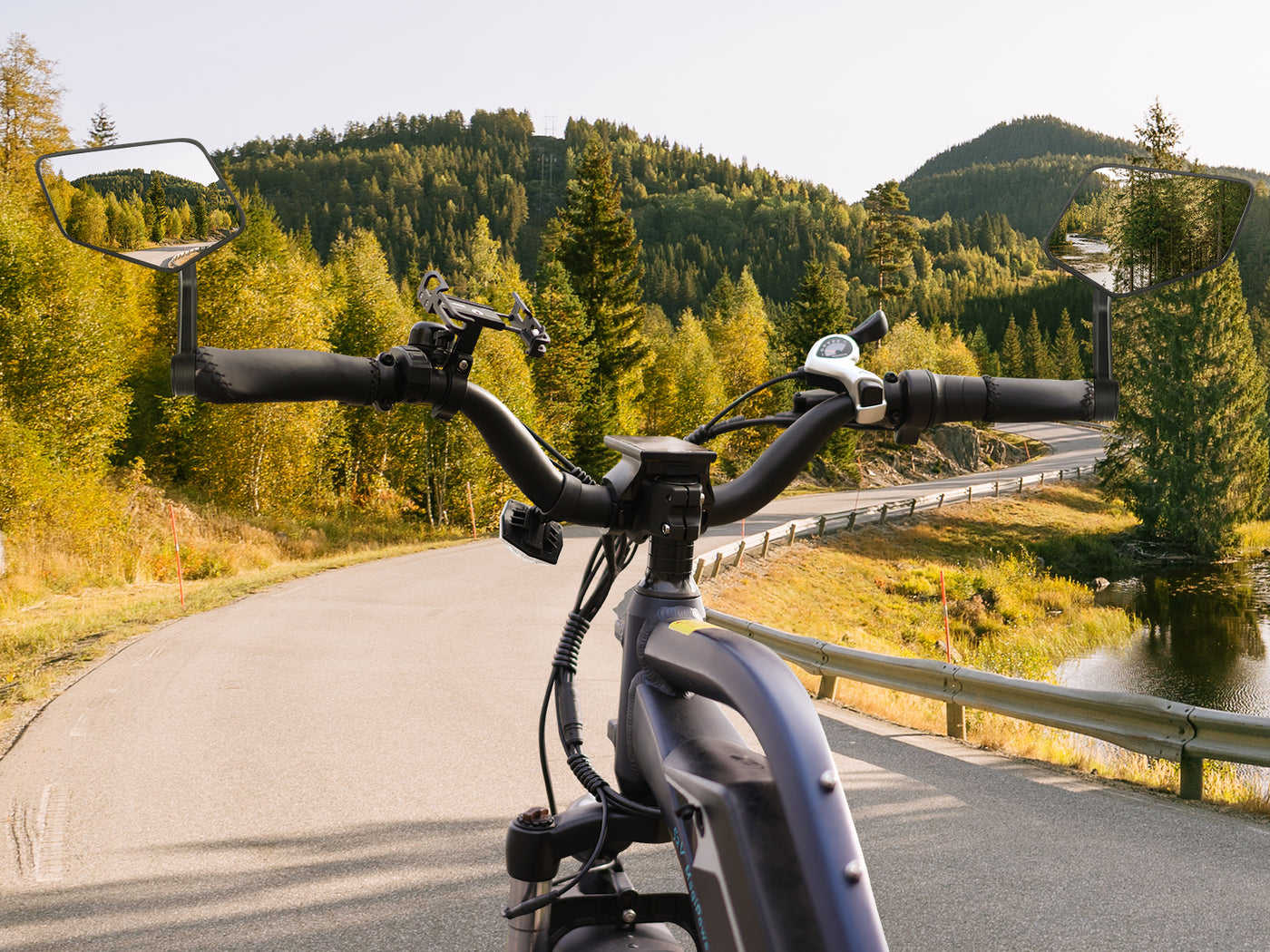 Extra-Large Handlebar End Ebike Mirror