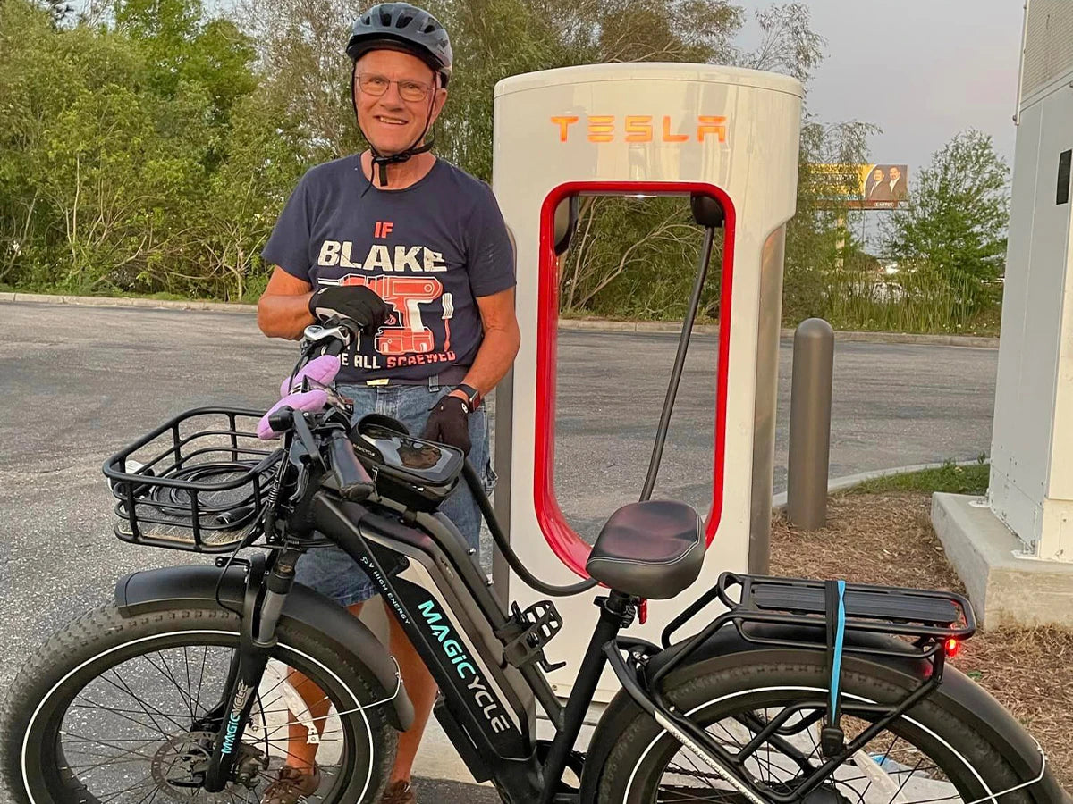 Noseless Wide Large E Bike Seat Saddle Magicycleca