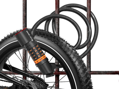 WestBiking Electric Bike Lock Cable with Tail Light