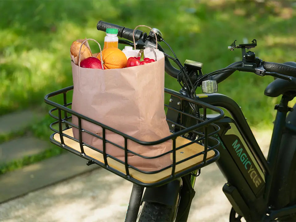 Extra large top bike basket
