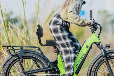 Oversized E-bike Seat Saddle with Backrest Universal Fit for Electric Bike