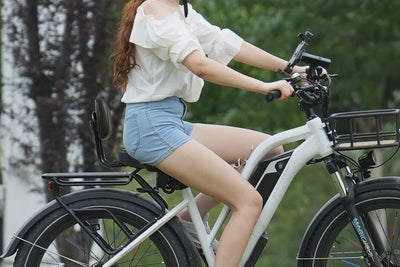 Oversized E-bike Seat Saddle with Backrest Universal Fit for Electric Bike