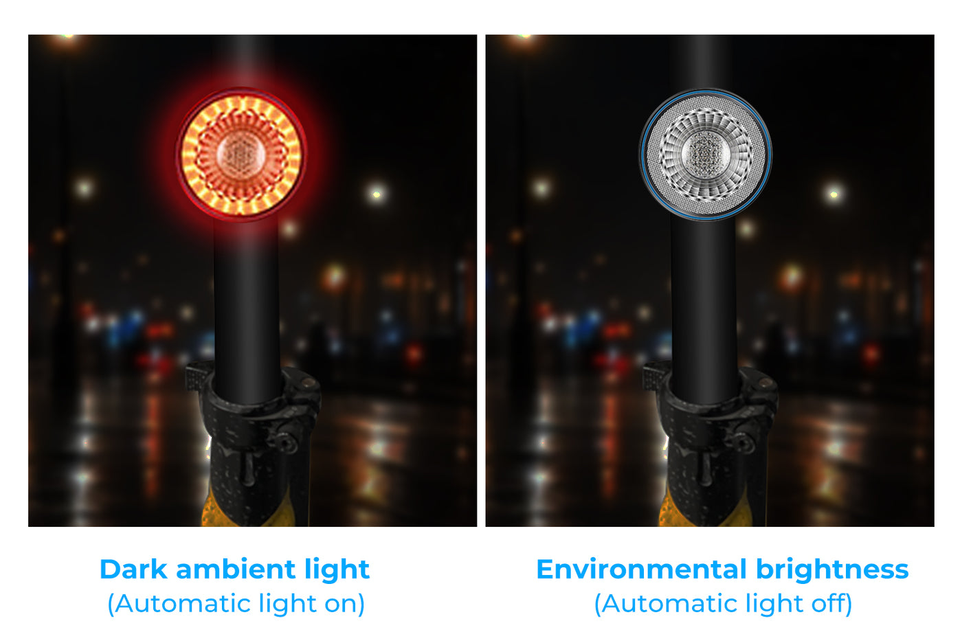 Smart Ebike Tail Light Brake Sensing Rear Light